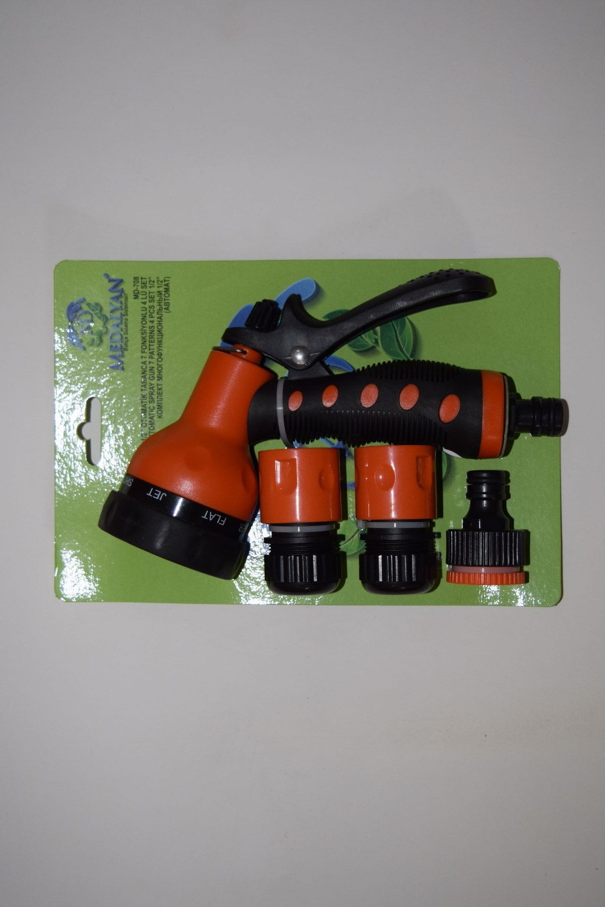 mrtbilisim-Medalyan Md-708 Automatic Trigger Garden Watering Gun 7 Function Set 4 Pieces 2