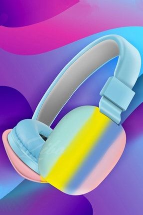 Bluetooth Kulaklık Kulaküstü Mikrofonlu Kablosuz Kulaklık Katlanabilir Renkli Kalite zbrnk12