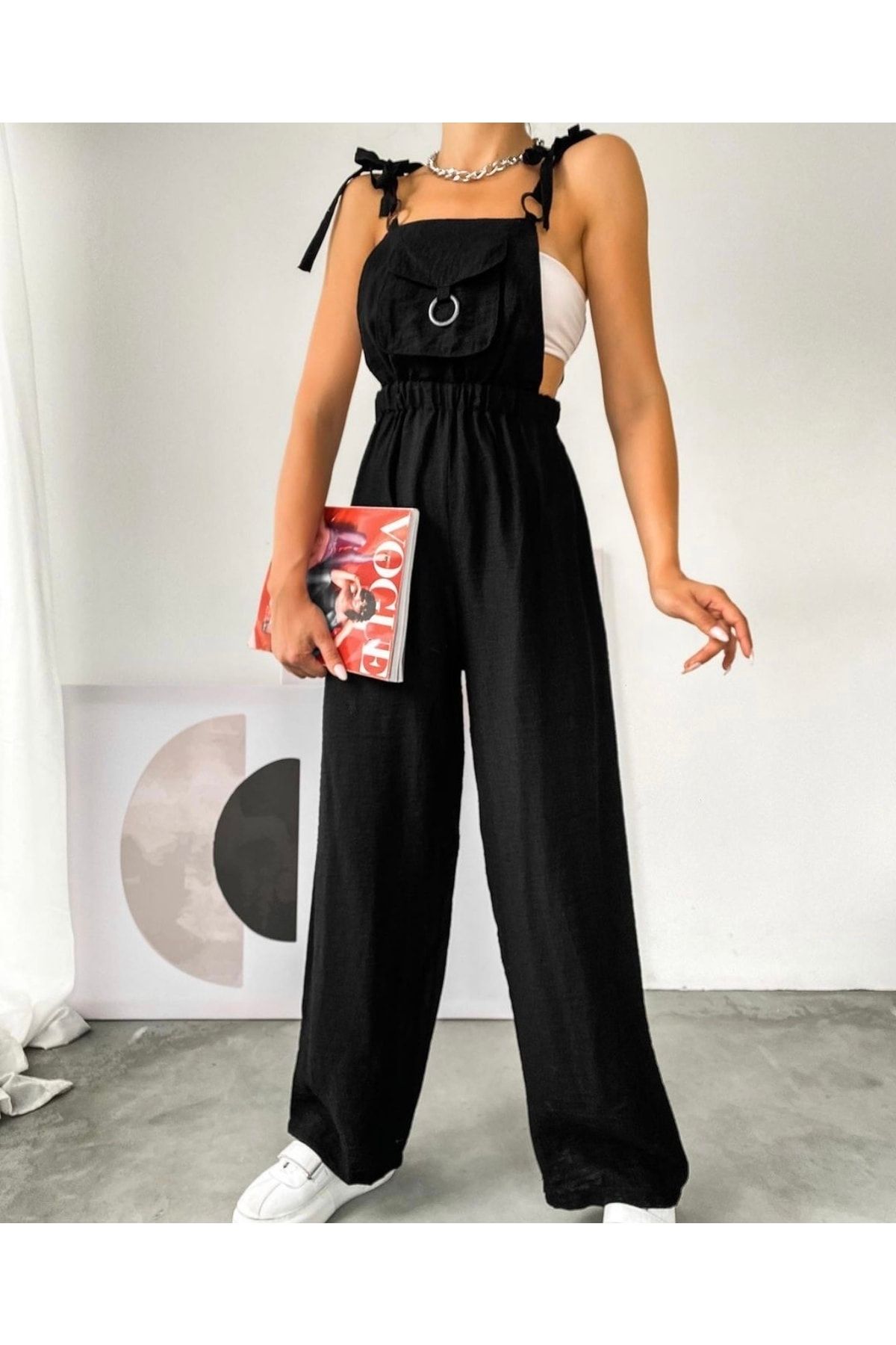 I am sales gia black jumpsuit