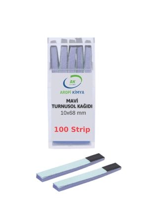 Turnusol Kağıdı Mavi 100 Test Stripi 10 X 68 Mm 26601413617