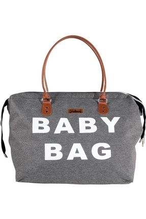 Baby Bag Çanta Keten Gri 8384KGR