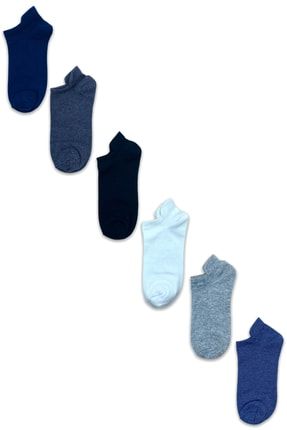 Erkek Çorap Patik Corap Kadın Havlu Renkli Desenli Çoraplar 6 Adet SS-433