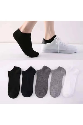 Erkek Çorap Patik Corap Kadın Havlu Renkli Desenli Çoraplar 5 Adet TYC00485682940