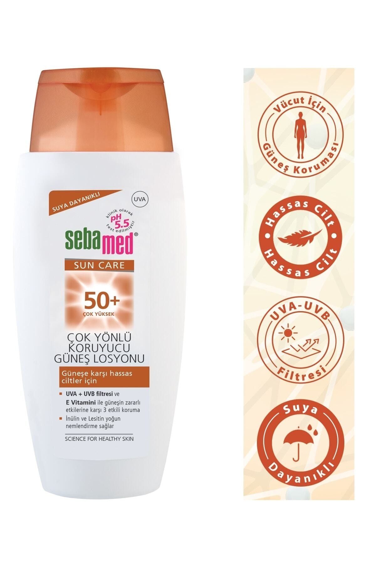 برند: Sun Care 50+ Sun Lotion 150 ml دسته: کرم ضد آفتاب صورت Sebamed
