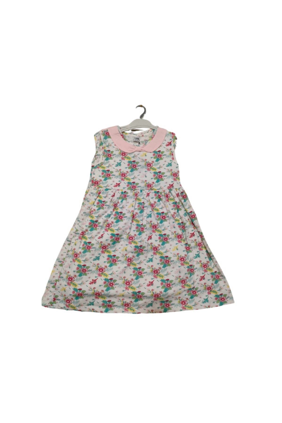Combed Cotton Flower Printed Girl Dress