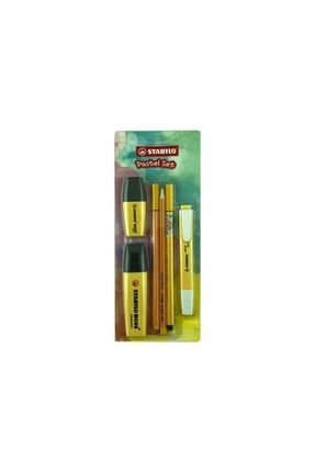 Fosforlu Kalem Tek Renk Pastel Set 6 Lı Sarı 70/144-6 3700.17314eryX