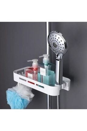 Banyo Organizer Rafı Şampuanlık Sabunluk Banyo Organizeri Raf Duş Başlığı Tutucu Lif Askılığı bak0071