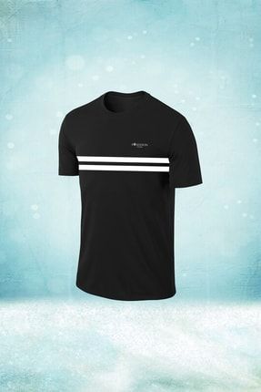 Oversize Erkek Siyah Dri-fit Kumaş Düz Konforlu Kısa Kol T-shirt (4xl- 10xl) AE00002