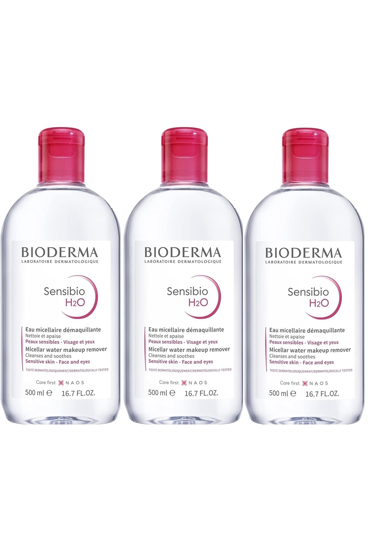 Bioderma Sensibio H2o 500 ml 3 Adet