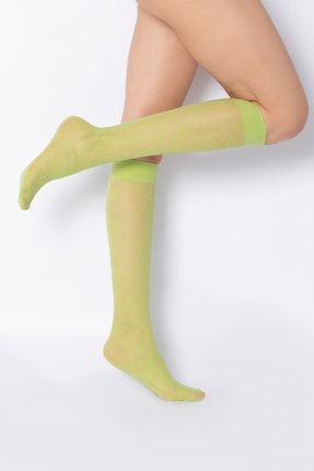 Desenli Dizaltı Çorap Tracy 230-00K163