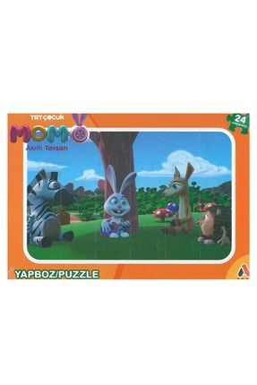 Trt Çocuk Momo Akıllı Tavşan 24 Parça Frame Puzzle (24x34cm) ADEL-TRT-MOMO-2022-DK-6