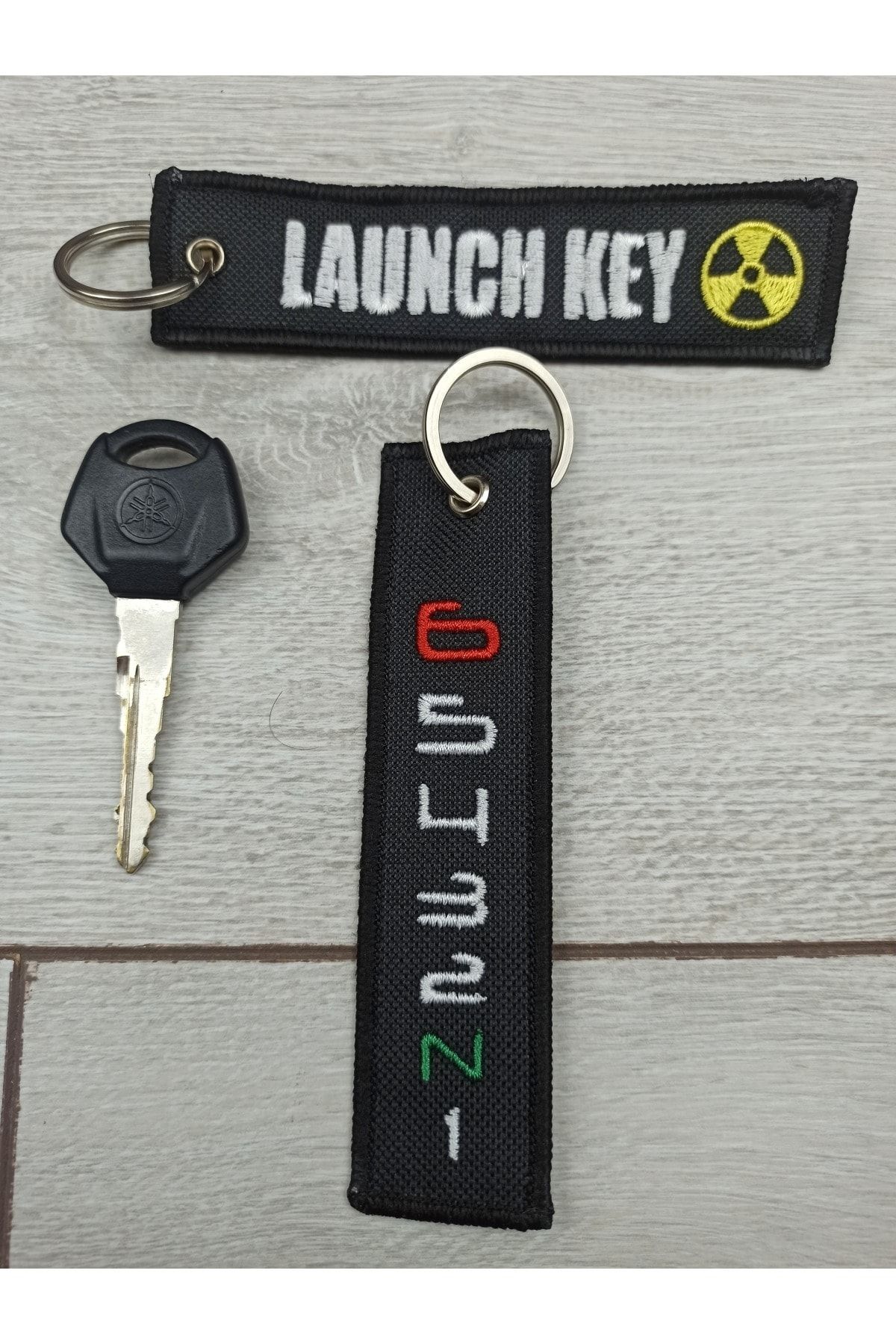 Yasolin Launch Key Gear Biker Keychain Fabric Biker Keychain