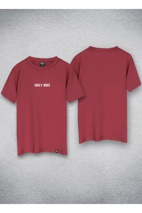 Guns N Roses Tasarım Baskılı Unisex Kırmızı Tişört 001krr660233
