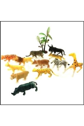 12 Parça Küçük Boy Orman Hayvanları Oyun Seti 57y