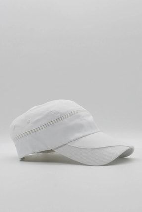 Beyaz Uv Koruyucu Tenis Sporcu Ayarlanabilir Şapka 3505060003