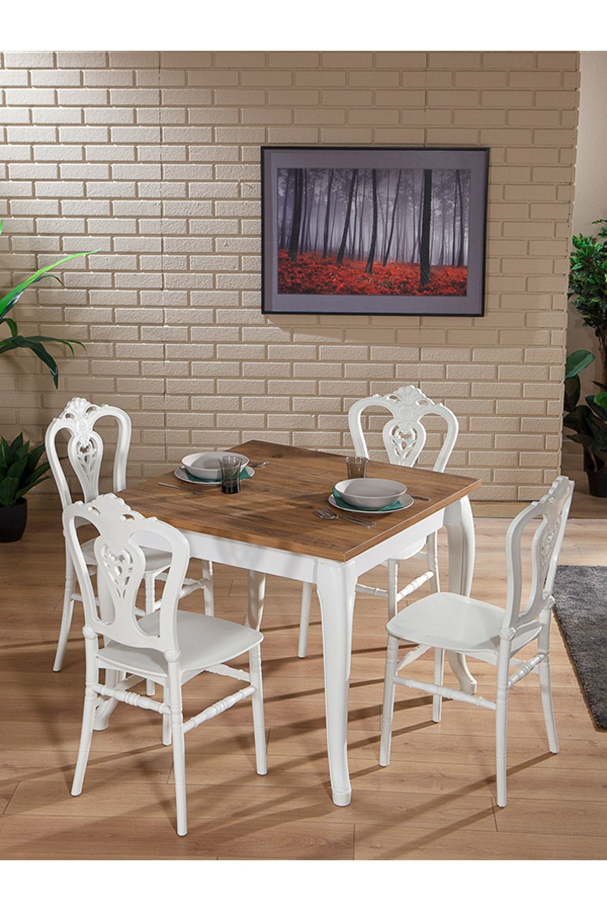 Home Sirius / Carisma Mutfak Masa Takımı - Beyaz