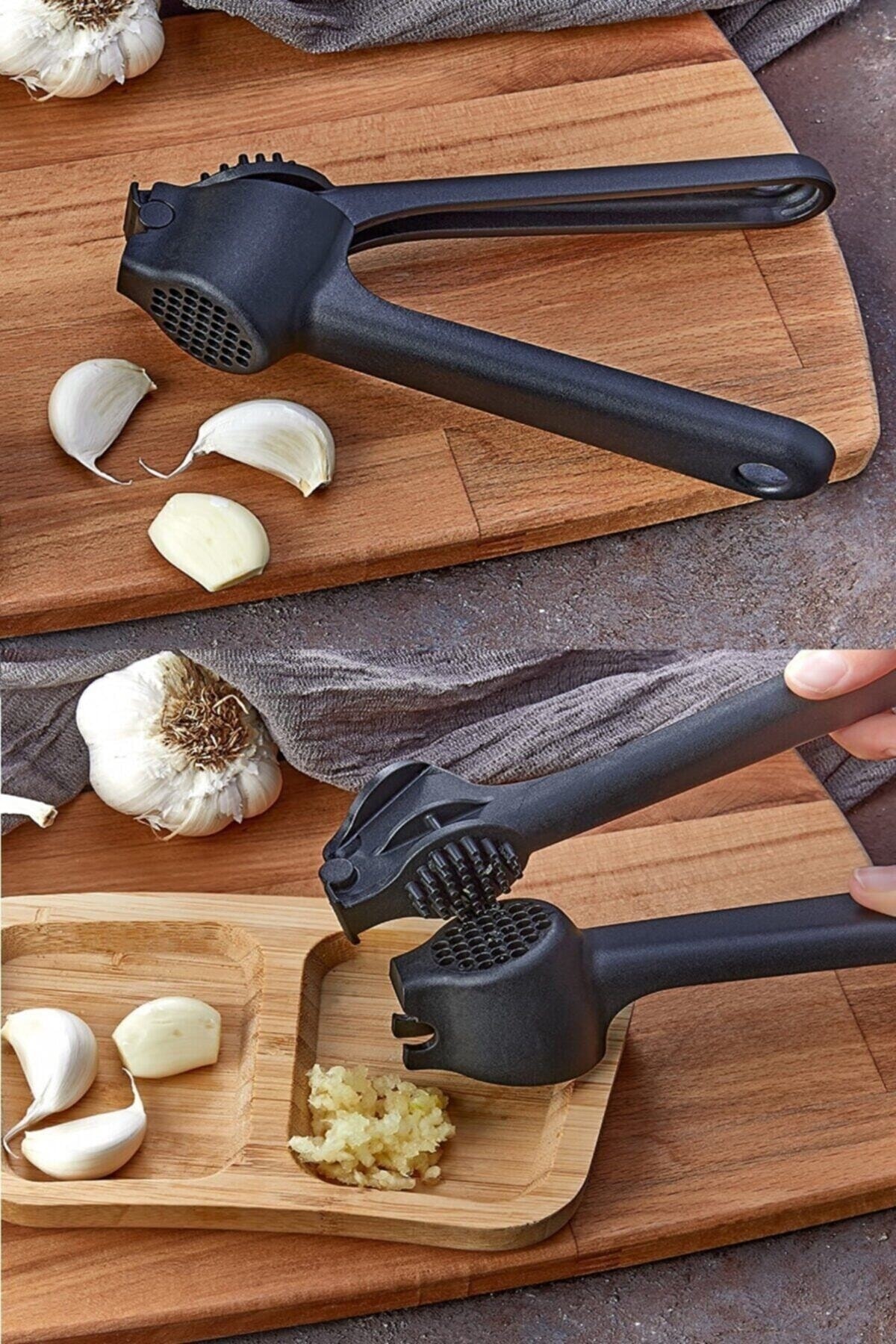 YDGR Pratik Sert Plastik Siyah Sarımsak Ezici