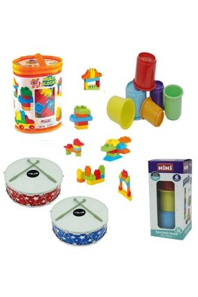 Özl Multi Bloklar +kiki 6lı Kule+ Mini Davul 69 Parca Eğitici Aktivite Bebek Oyuncak Seti ÜRTCSZE2822