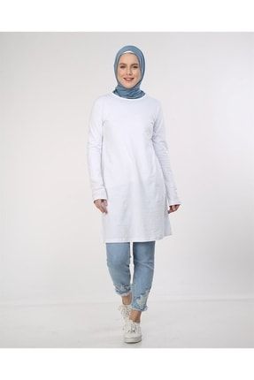 Basic Tunik Beyaz (6016) 6016-011