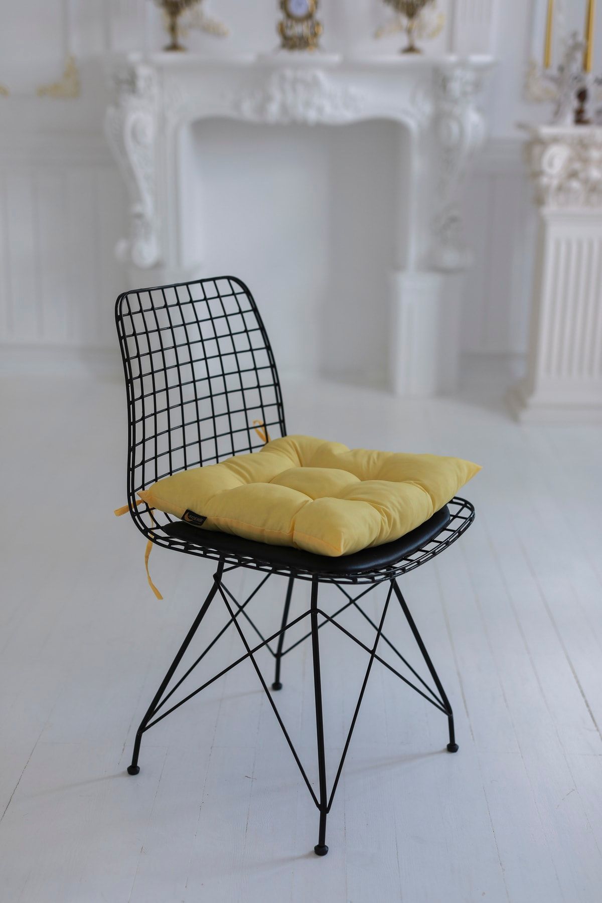 Yellow best sale fluffy chair