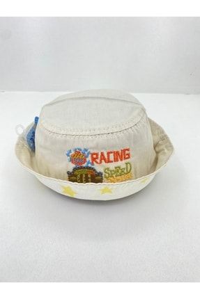 Bebek Bucket Şapkası Krem 0-2 Yaş ÇK0004