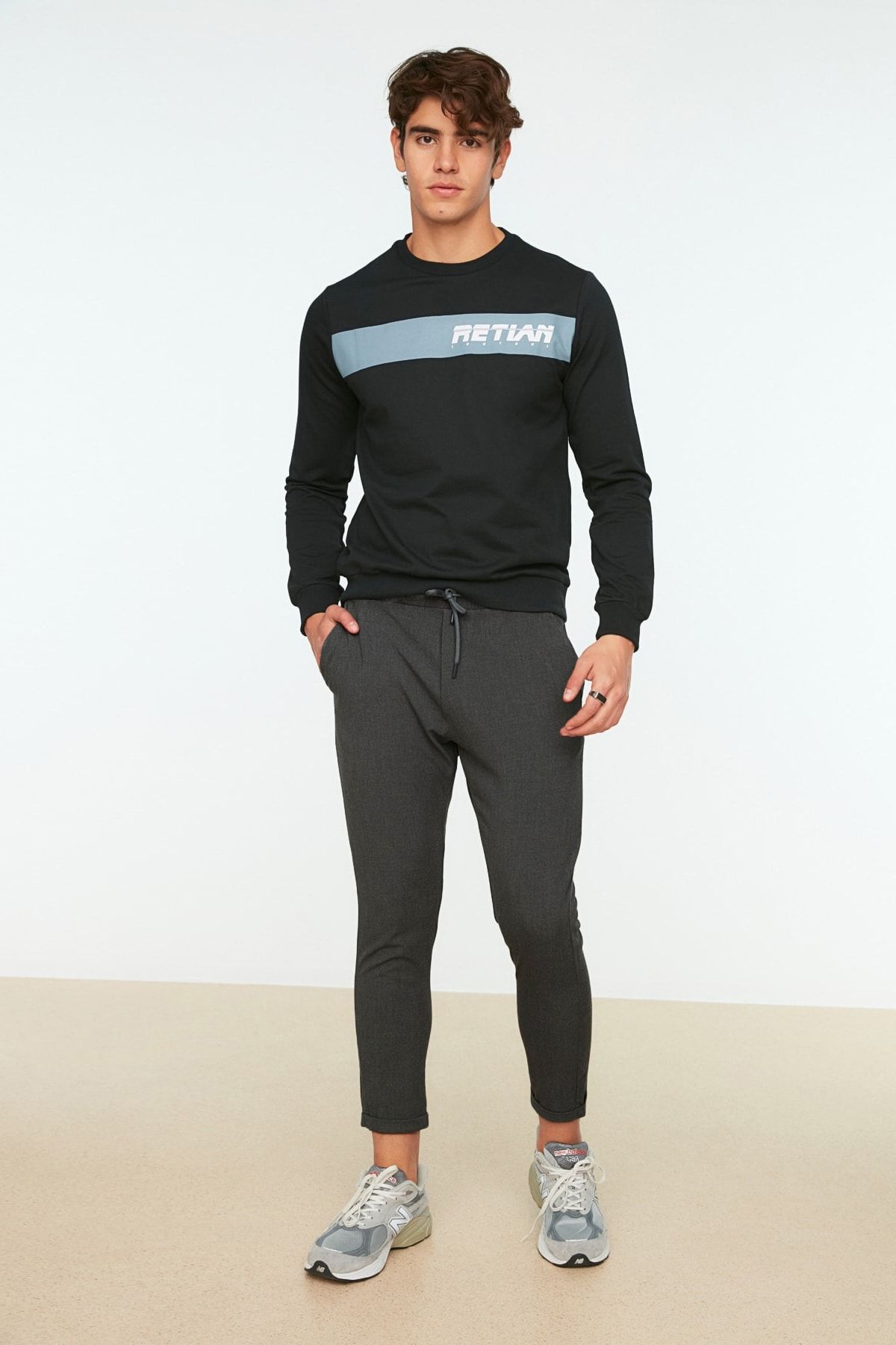 Trendyol Collection Hose Grau Slim
