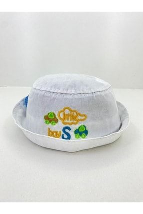 Bebek Bucket Şapka Beyaz 0-2 Yaş ÇK004