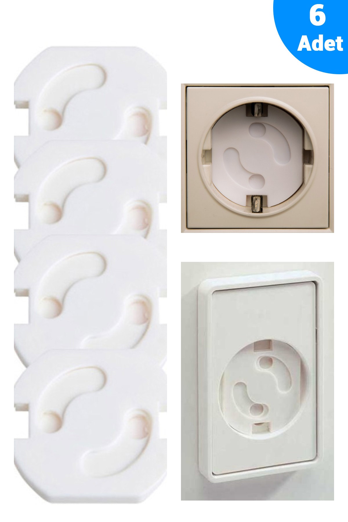 Baby Lock Çocuk Bebek Güvenlik Emniyet Seti,5 Çekmece Dolap Kilidi,4 Masa Köşe Koruyucu, 6 Priz Koruyucu fotoğrafı 5 (önizleme)