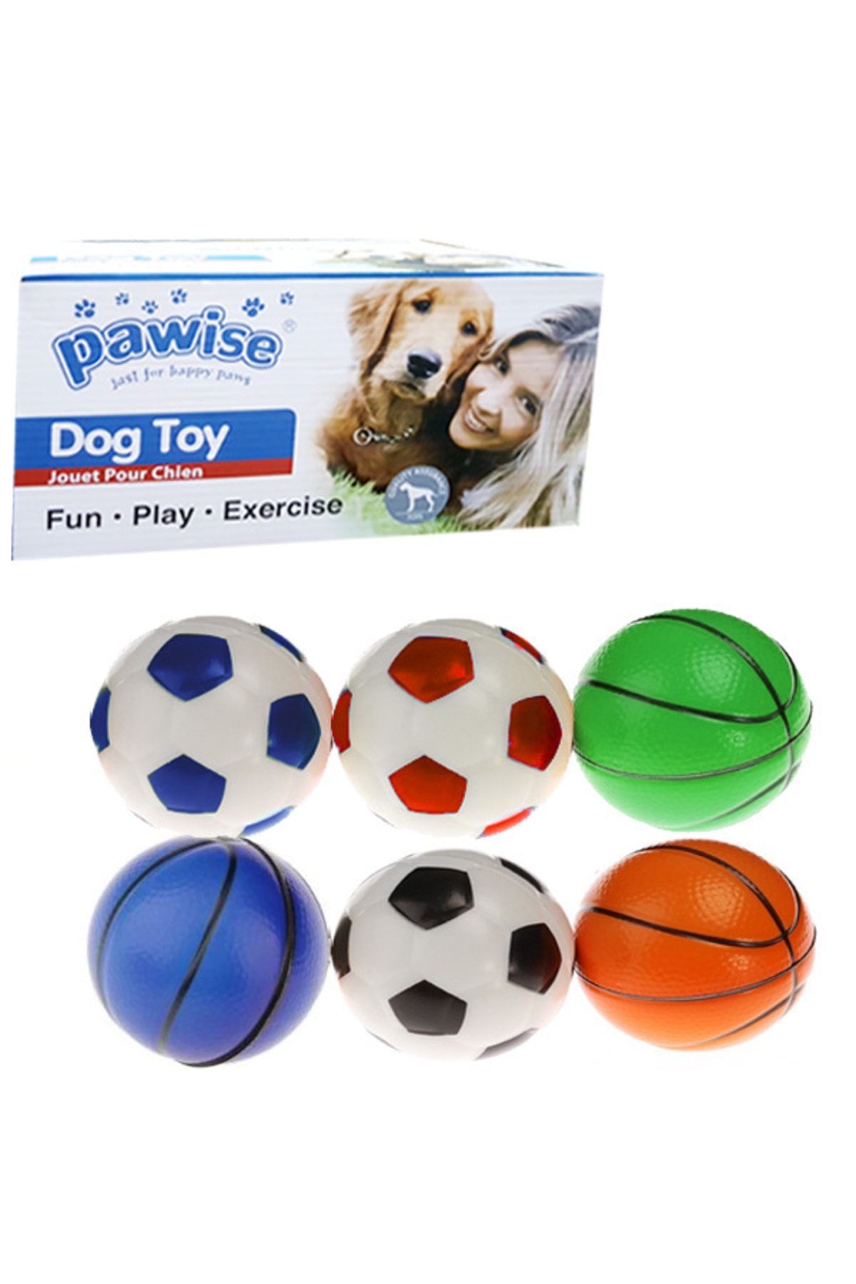 Pawise Bouncing Ball Dog Toy KO.42439