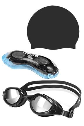 Yüzücü Gözlük Seti Lateks Bone Ve Özel Lüx Kutulu Slikon Gözlük gözlükset