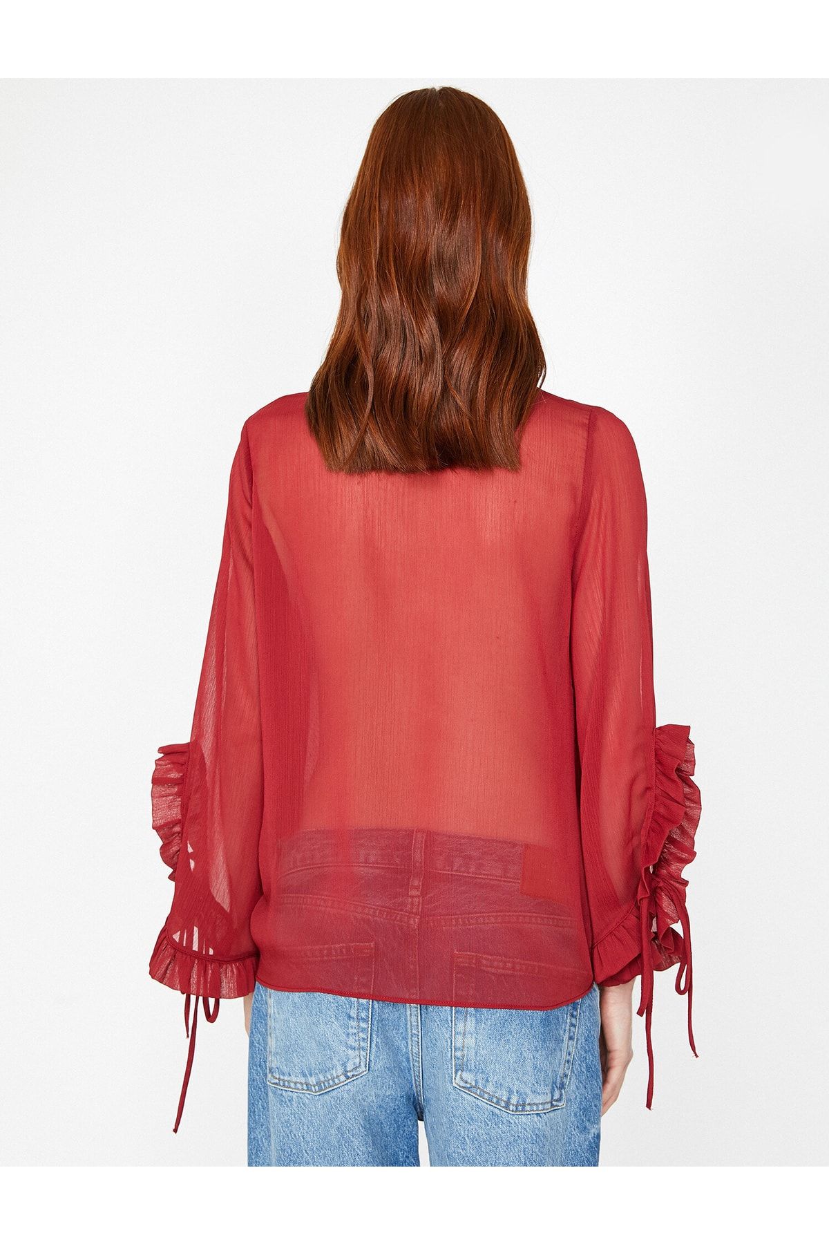Koton Bluse Bordeaux Regular Fit Fast ausverkauft NV7985