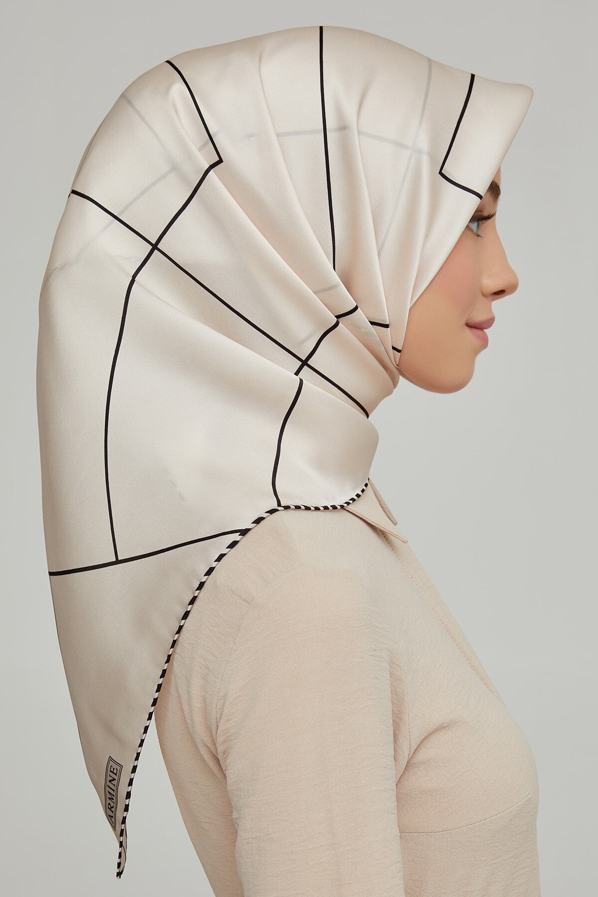 روسری زنانه آرمینه | E21KA8655D03 Armine - Image 3