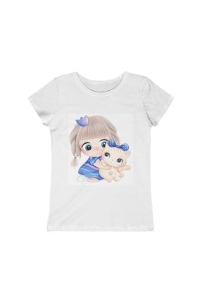 Beyaz Dijital Baskılı Çocuk T-shirt 5568581342