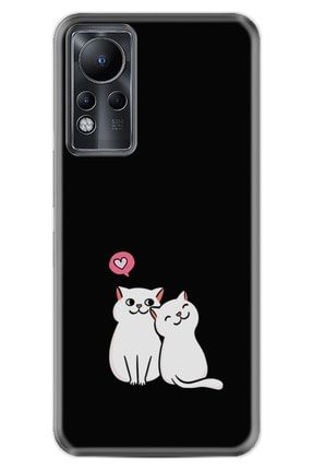 Note 11 Pro Kılıf Silikon Desen Özel Seri Love Cats 1690 İnfiNote 11 Pro1x7t12