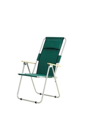 Katlanabilir Kamp Sandalyesi Piknik Sandalyesi Plaj Sandalyesi Yeşil VD740048