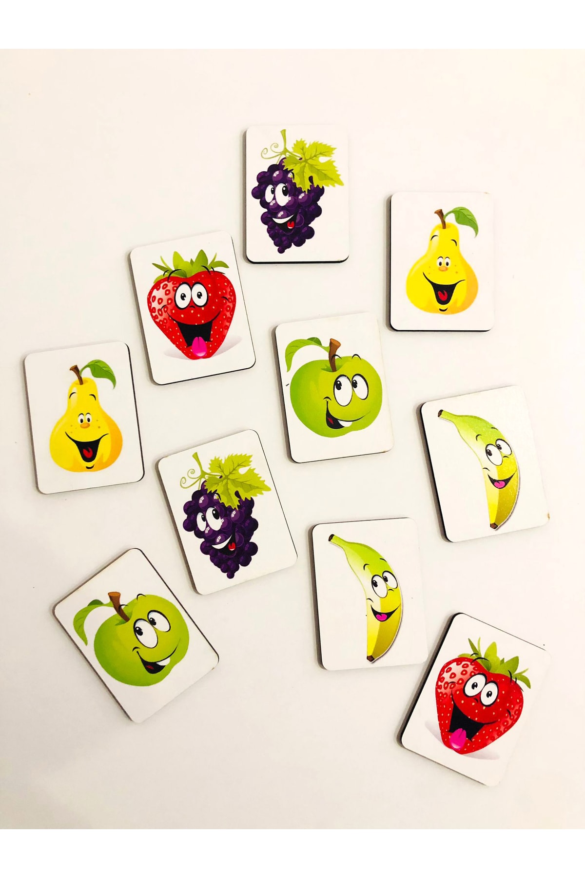 samsunlazer Ahşap Eşleştirme Meyveler Eğitici Oyuncak Zeka Kartları Flashcards fotoğrafı 5 (önizleme)