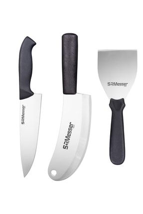 Şef Bıçağı, Soğan Satırı Ve Spatula Profesyonel 3 Lü Set SRM028P