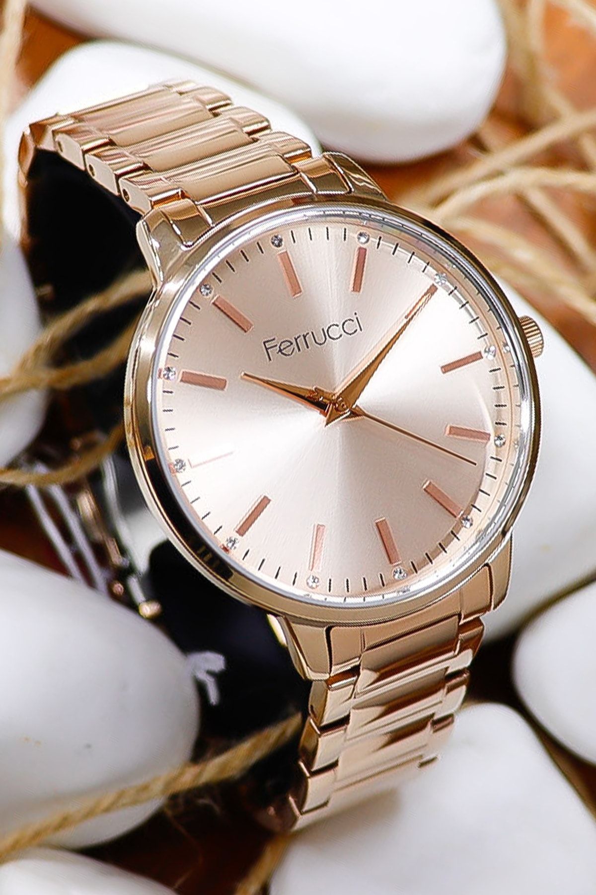 Ferrucci Watch Pink Rose gold Trendyol