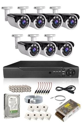 Güvenlik Kamerası 7 Kameralı Set. Tak Çalıştır. Gece Görüşlü Ve Ahd 2 Mp. 2 Yıl Garantili TYC00487653226