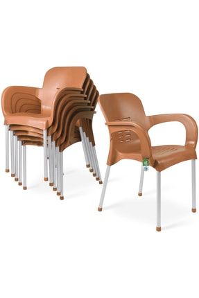 6 Adet Metal Ayaklı Plastik Sandalye Hesaplimagaza038