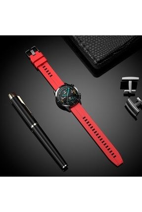 Huawei Watch Gt Runner Uyumlu 22mm Desenli Spor Line Design Silikon Kordon NZH-TKN-KRD54-087