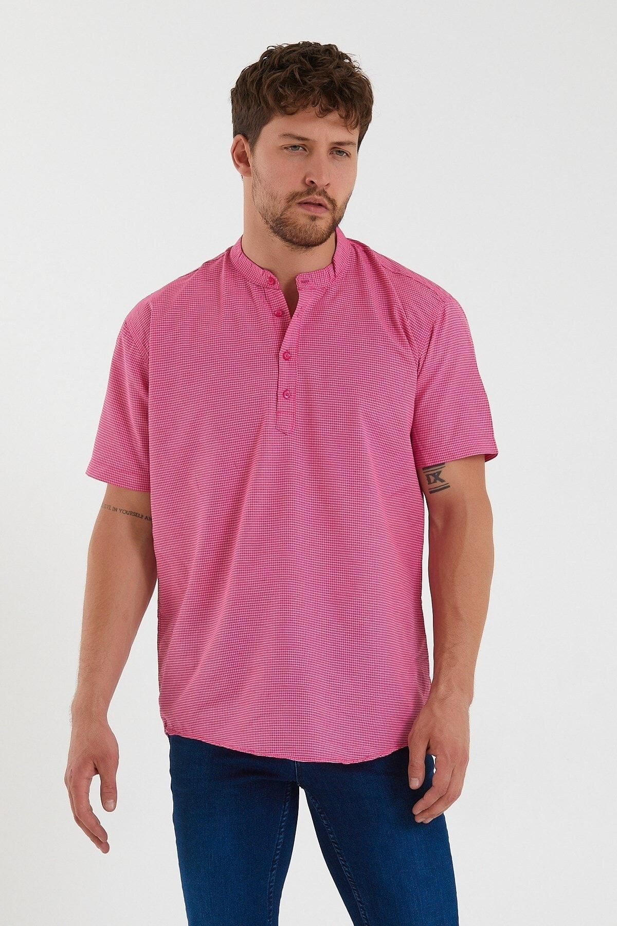 Dark pink hot sale mens shirt
