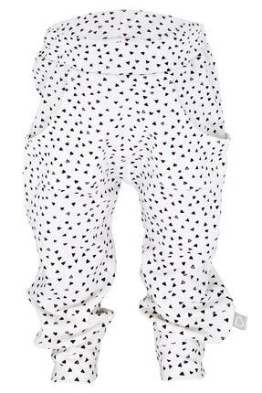 Bebek Çocuk Şalvar Pantolon Üçgenler Siyah BOU-S-PANT-0020