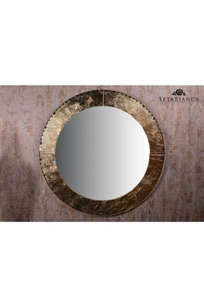 Setabıanca Venezıa Ayna Gold Foıl Modern Yuvarlak 80*80 Cm 366519