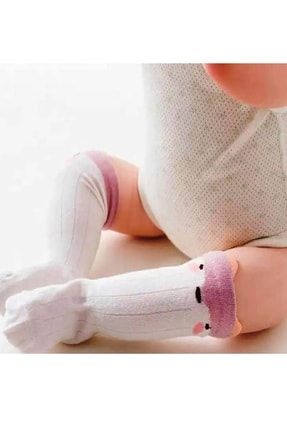 Kız Bebek Neşeli Yüzlü Diz Altı Çorap ASAKKK01