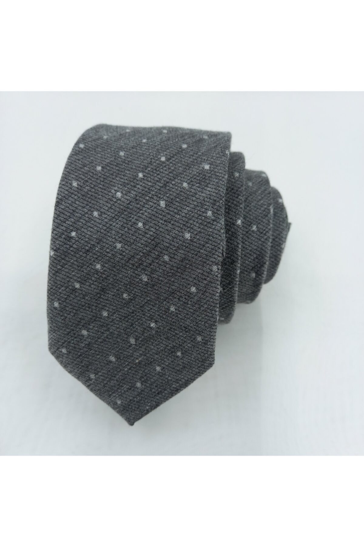 کراوات مردانه خاکستری PROMOSTURKEY | KRA019 اورجینال - تصویر 2