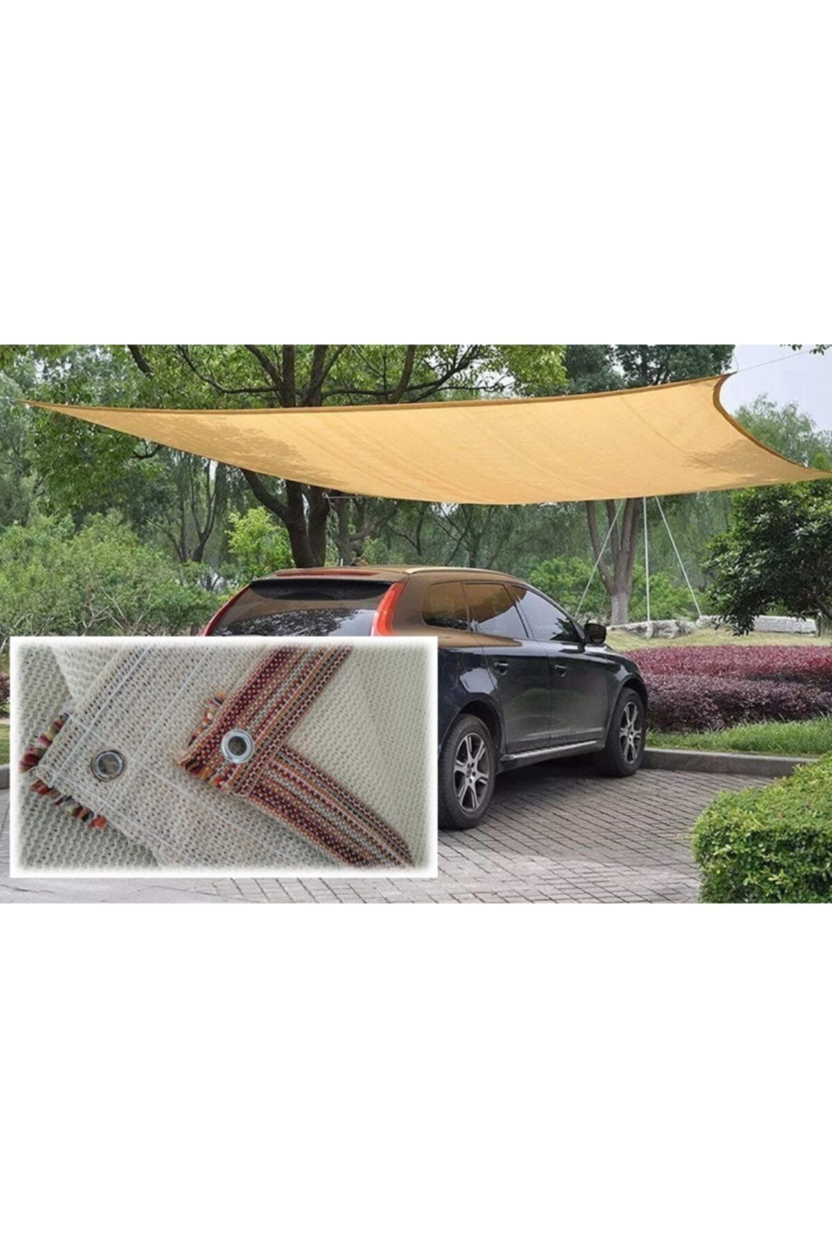 Doğalsan Tarım-Shade Net 2x7 M Cream Shade Cover Fabric 95% Garden Shade Fence Net Shading Net 3