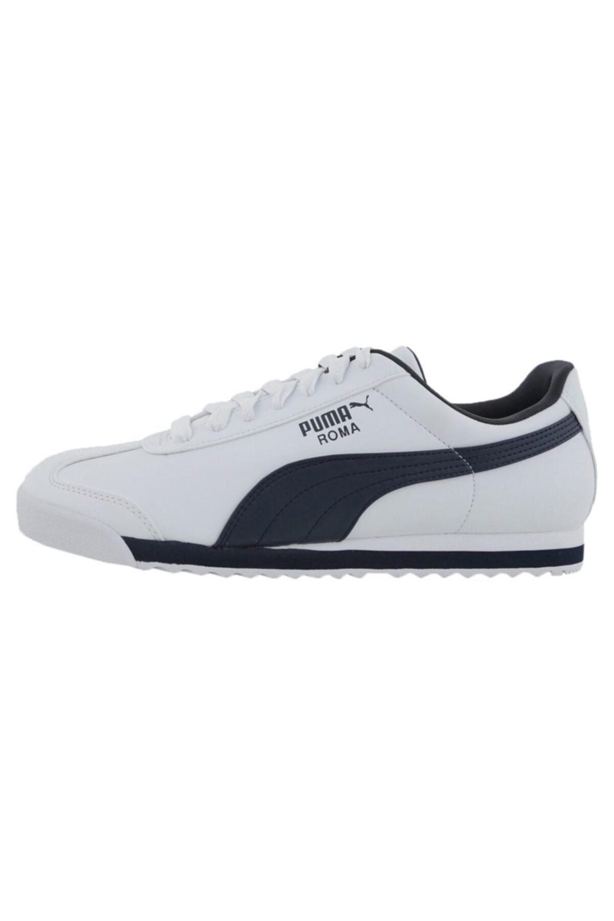Puma Roma Basic 353572 12 Erkek Beyaz lacivert Spor Ayakkab Erkek Ayakkab