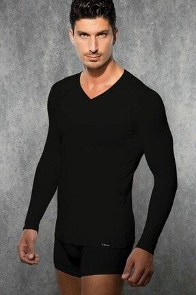 Çift Etkili Ekstra Viloft Termal T-shirt&içlik Siyah - 2985 DORA2985