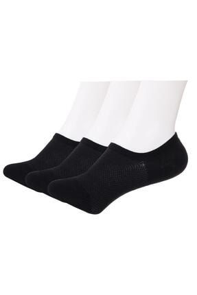 Erkek Siyah Bambu Görünmez (Sneaker) Spor Ayakkabı Çorabı 5443685151